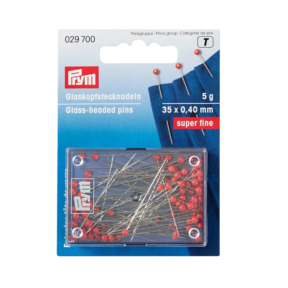 Prym Glass Head Pins Super Fine