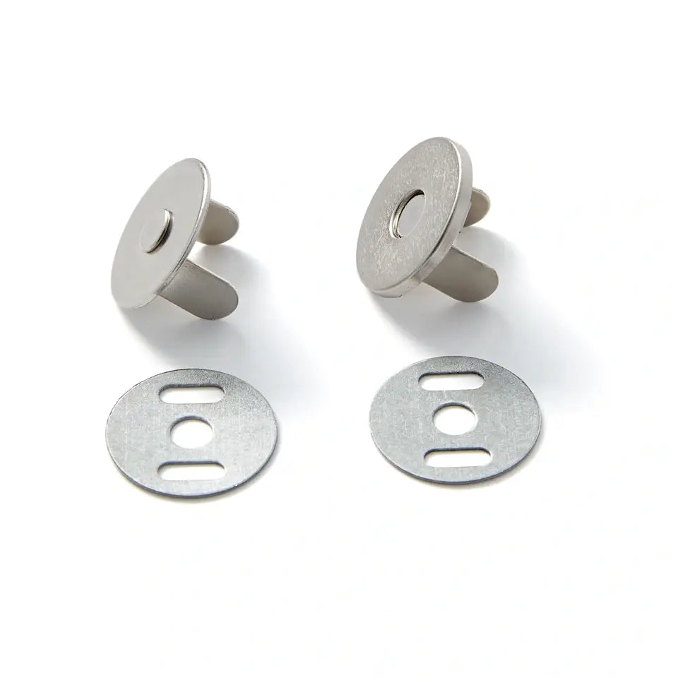 Prym Magnetic Snaps 19mm Silver with 1 set per card
