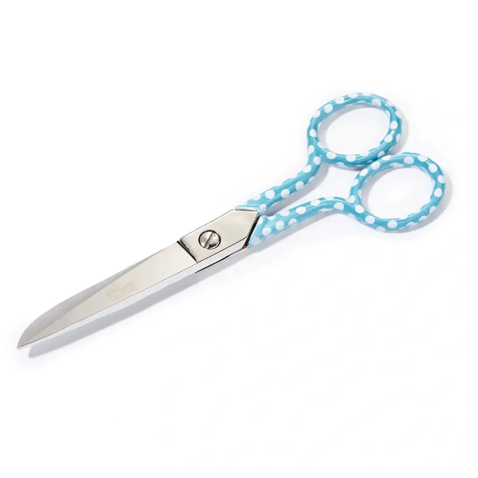 Prym Love Dressmaking Scissors 15cm/6 inches. mint with white spots