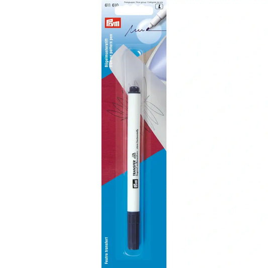 Prym Iron on Pattern Pen/Pencil violet felt tip permanent transfer pen does not wash out.
