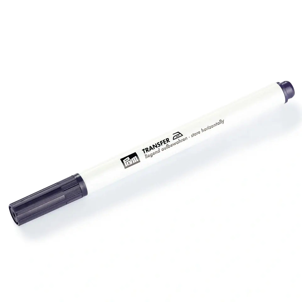 Prym Iron on Pattern Pen/Pencil violet felt tip permanent transfer pen does not wash out.