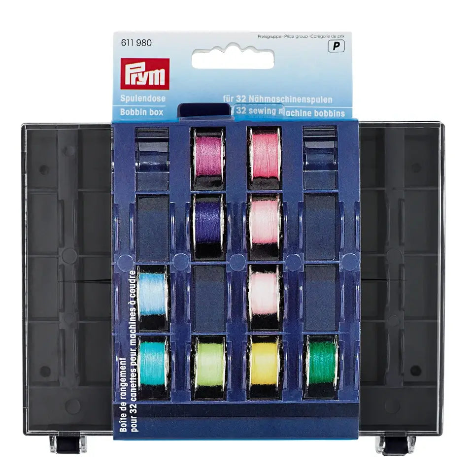 Prym Bobbin Box for 32 sewing machine bobbins