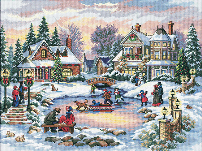 Dimensions Gold Counted Cross Stitch Kit, A Treasured Time