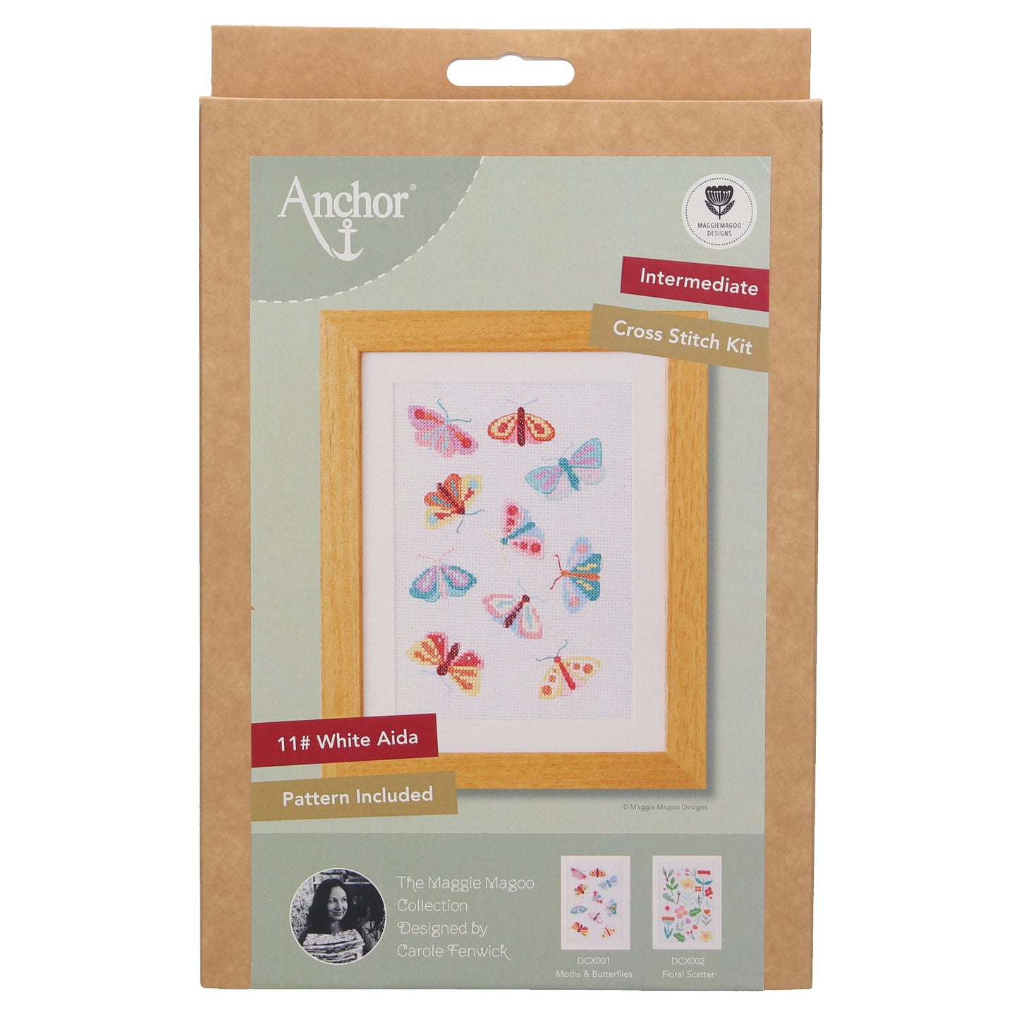 Maggie Magoo Counted Cross Stitch Kit Moths & Butterflies