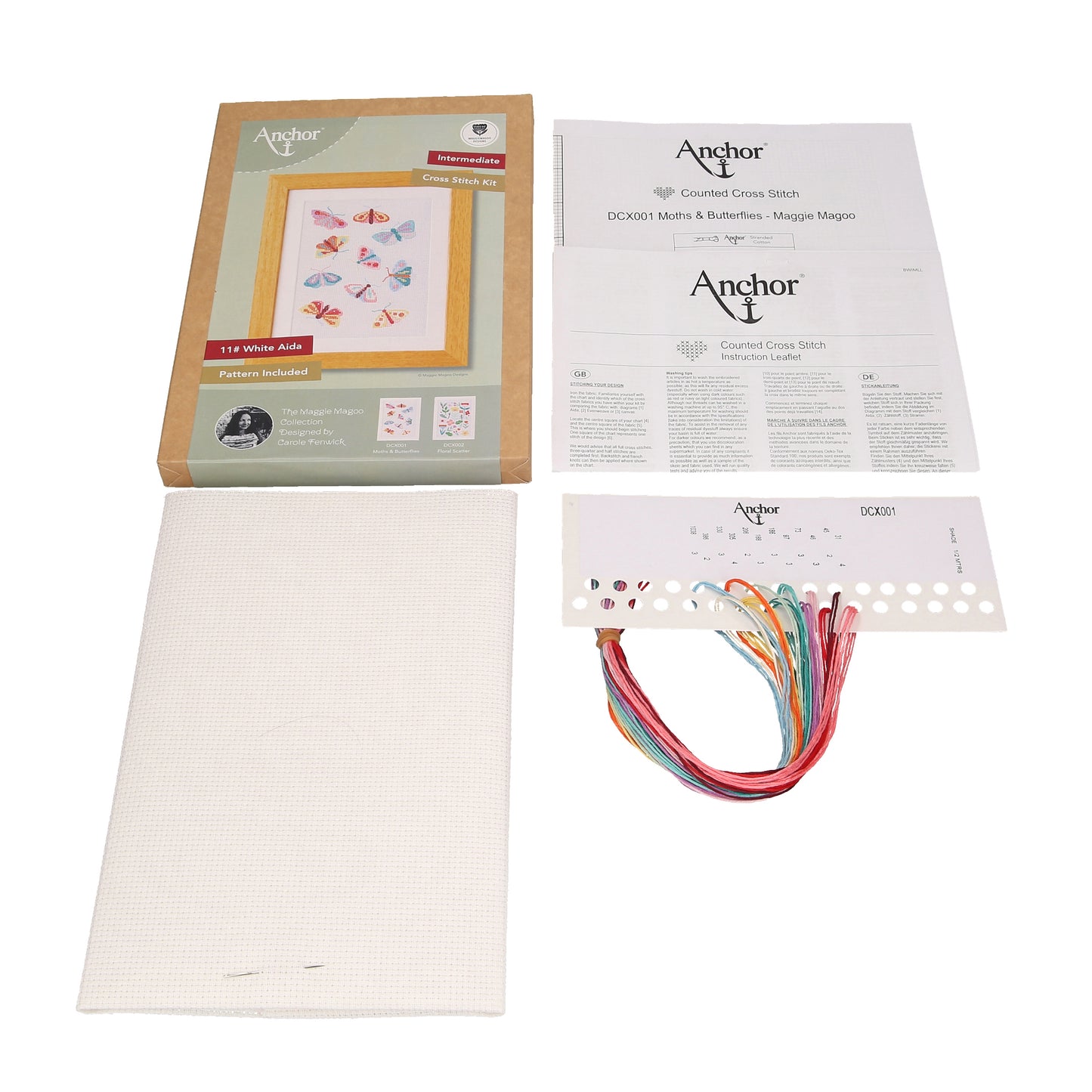 Maggie Magoo Counted Cross Stitch Kit Moths & Butterflies