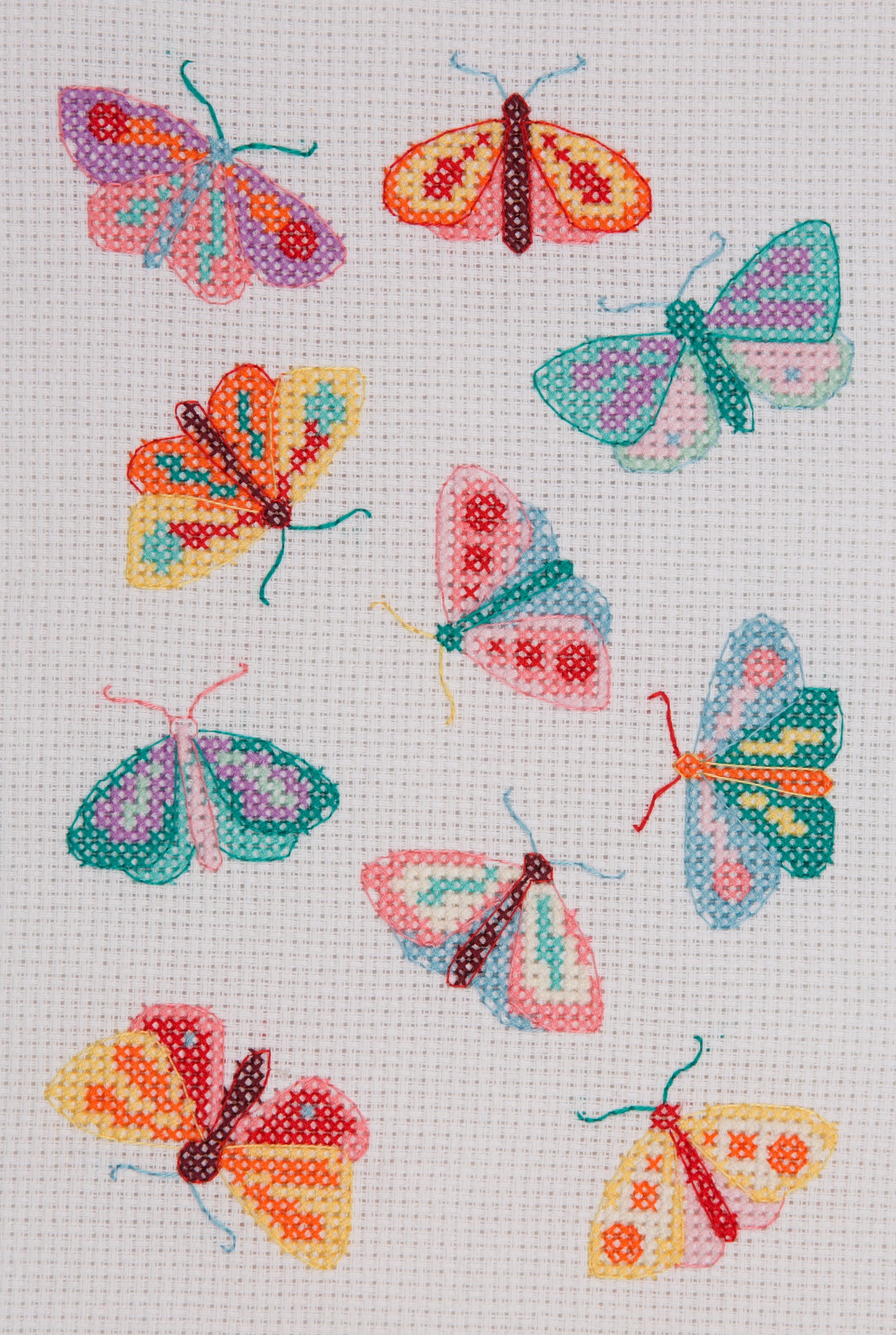 Maggie Magoo Counted Cross Stitch Kit Moths & Butterflies