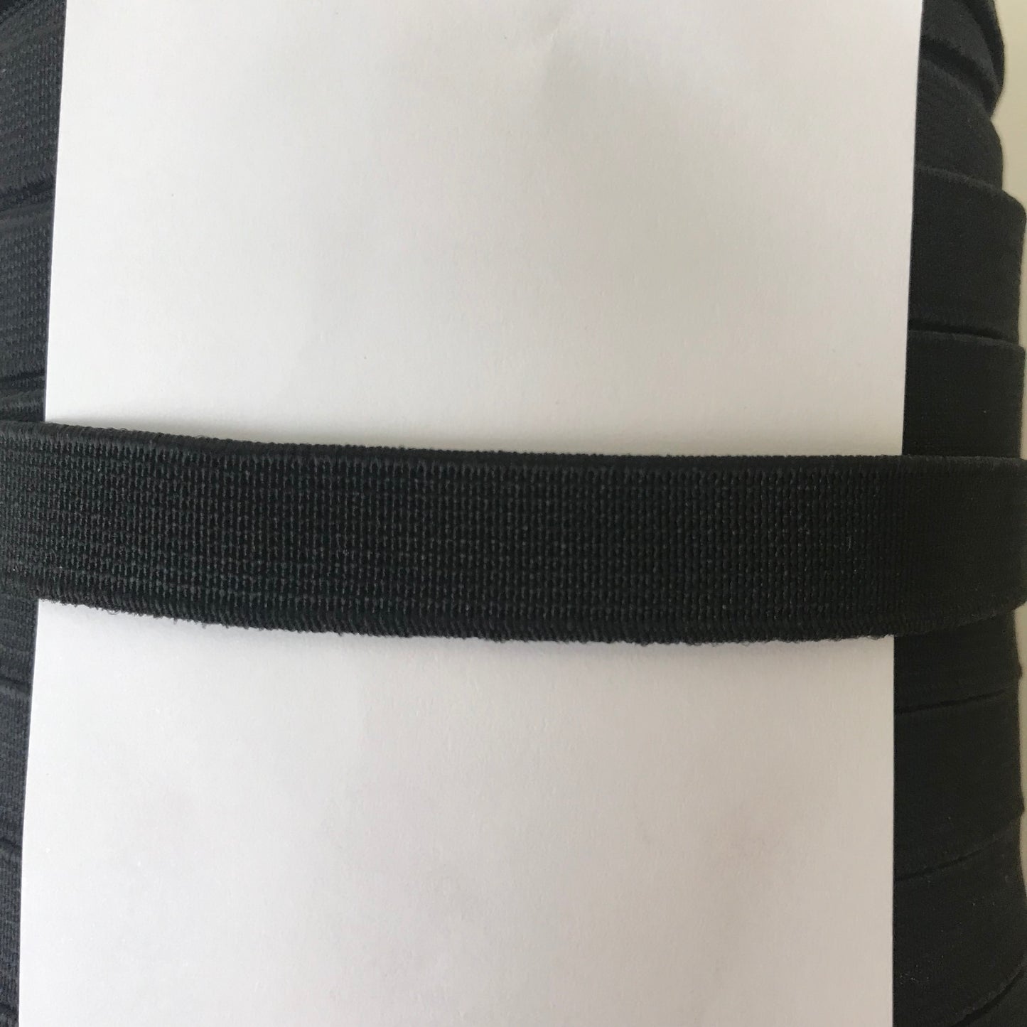 Elastic Woven 13mm Black 100 metre roll