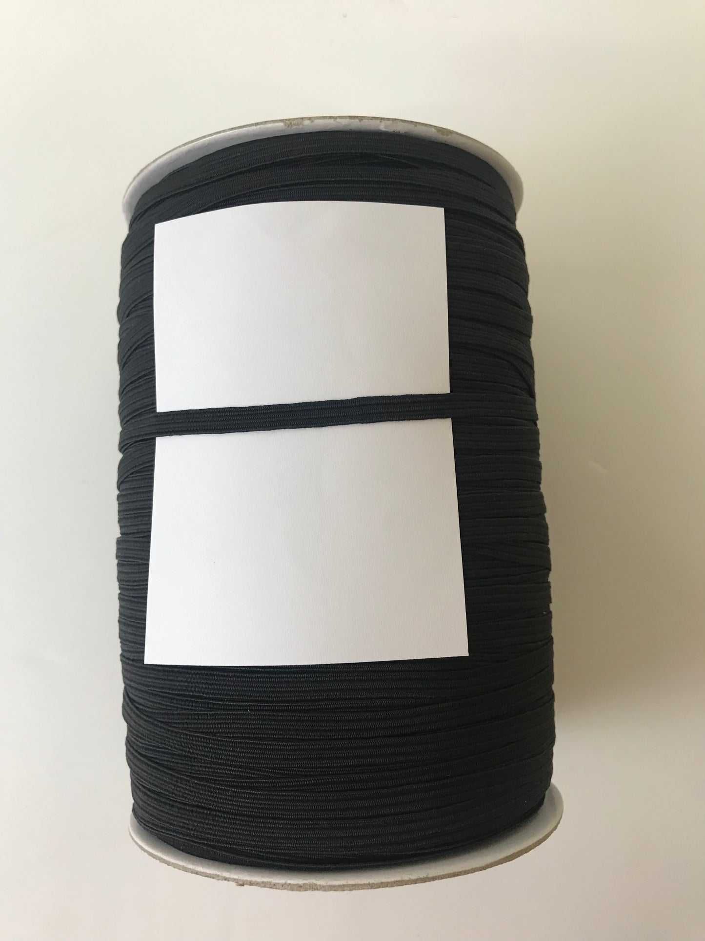 Elastic Braided 6 cord Black 300 metre roll