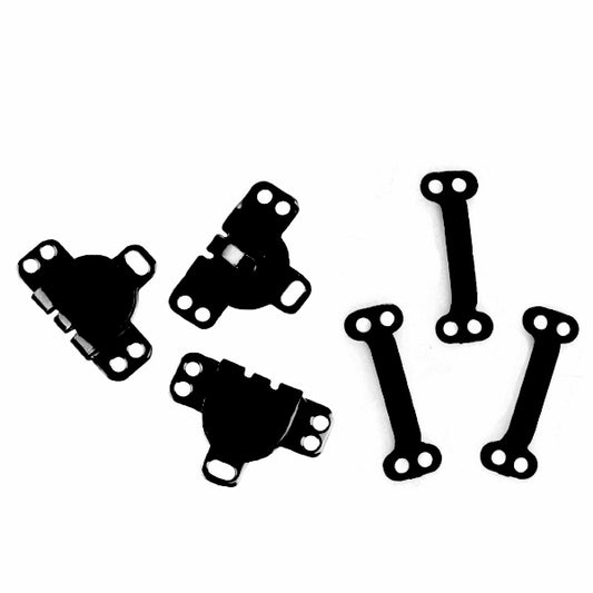 Whitecrofts Essentials Skirt Hooks & Eyes Black Brass Size 9.5mm Box 100 Sets