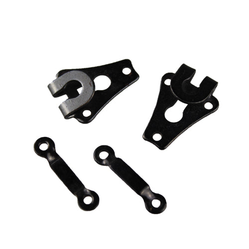 Whitecrofts Essentials Trouser Hooks & Bars Black Steel 9mm 10 cards of 2 sets