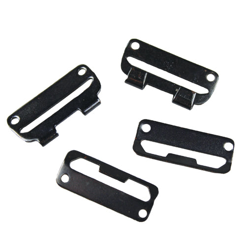 Whitecrofts Essentials Skirt Hooks & Bars Black Steel 22mm Box 144 sets