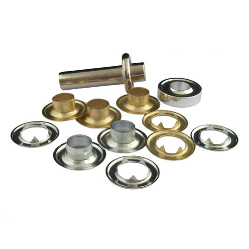 Essentials Eyelets & Tools Brass 11mm Box 12 sets