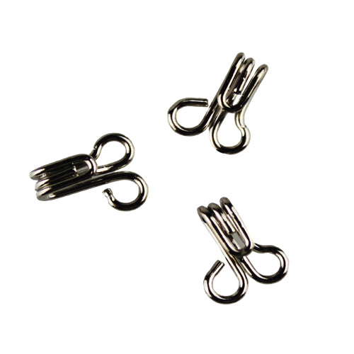Whitecrofts Essentials Hook & Eyes Nickel Size 3 10 cards 24 sets