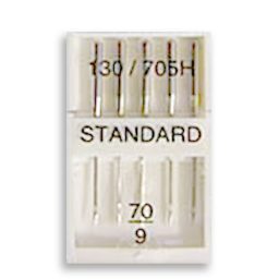 Whitecrofts Essentials Sewing Machine Needles Size 70 / 9 10 cards x 5