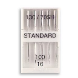 Whitecrofts Essentials Sewing Machine Needles Size 100 / 16 10 cards x 5