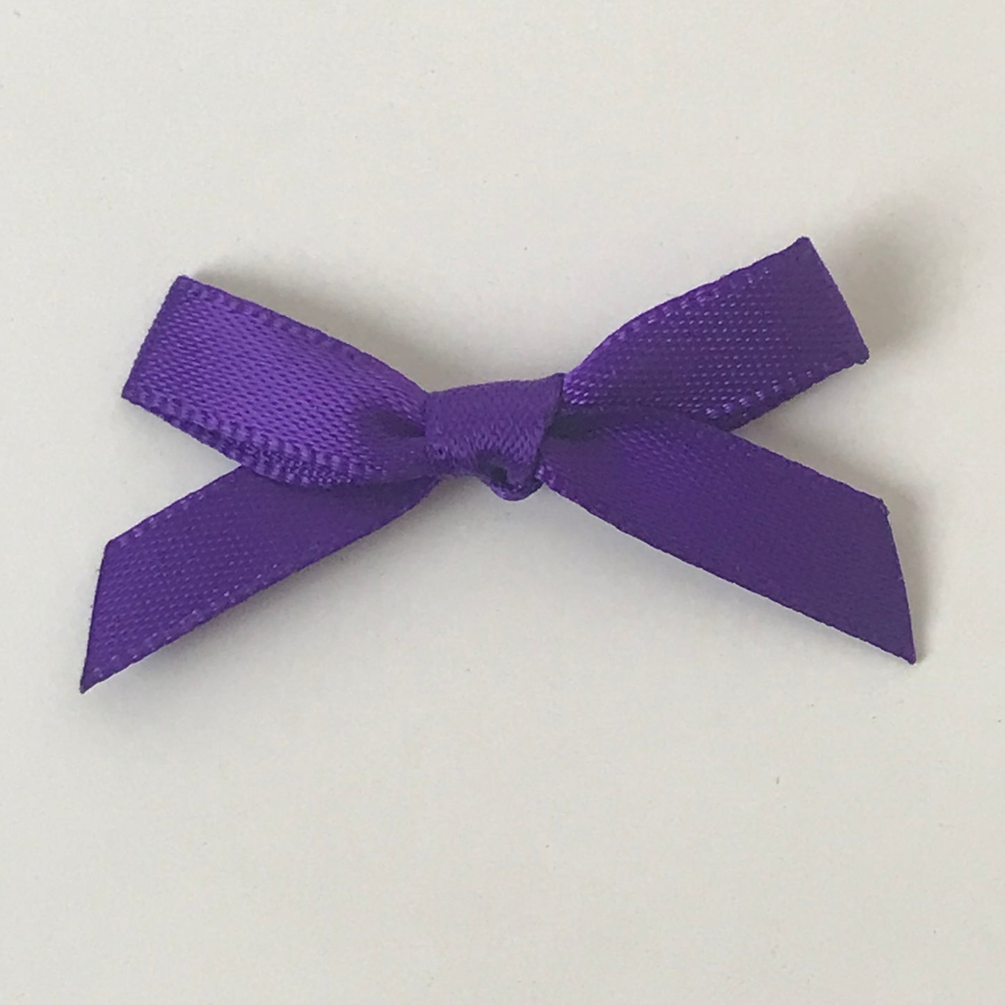 Satin Bows 6mm Purple pack 100