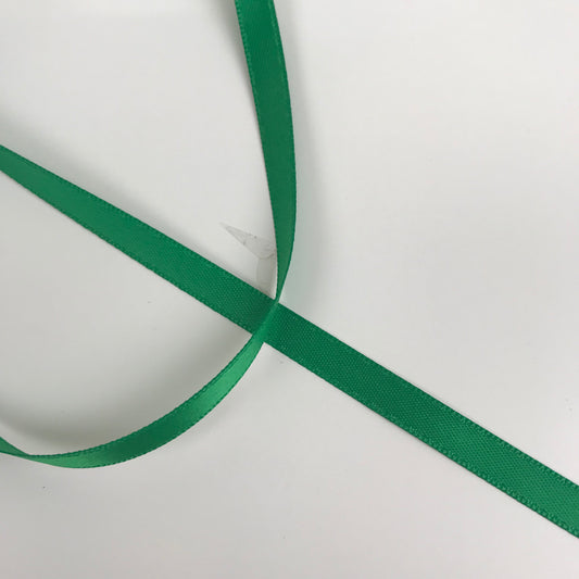 Double side Satin 6mm Ribbon 20 metre reel Emerald