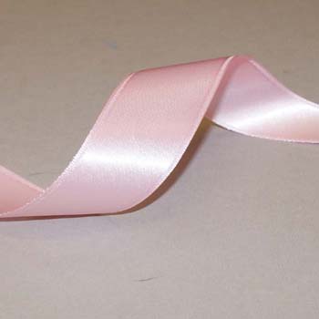 Double side Satin 25mm Ribbon 20 metre reel Pink