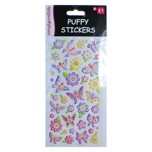 Simply Creative Sticker Butterfly & Flowers B