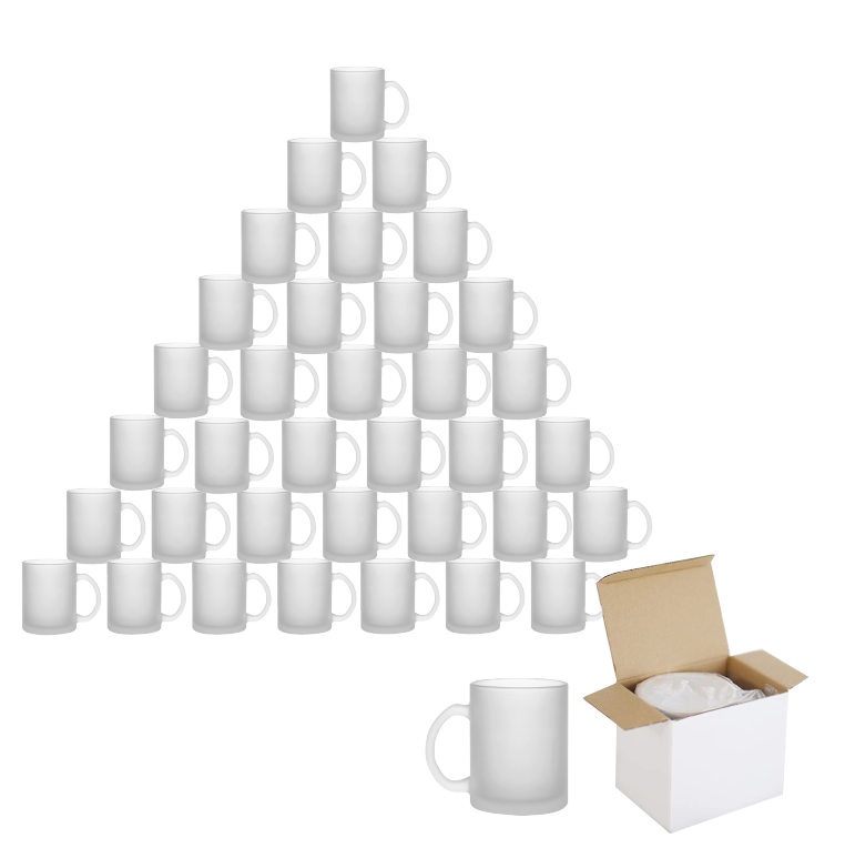 Simply Creative Sublimation Mugs in boxes Frosted Glass 11OZ - 36pcs