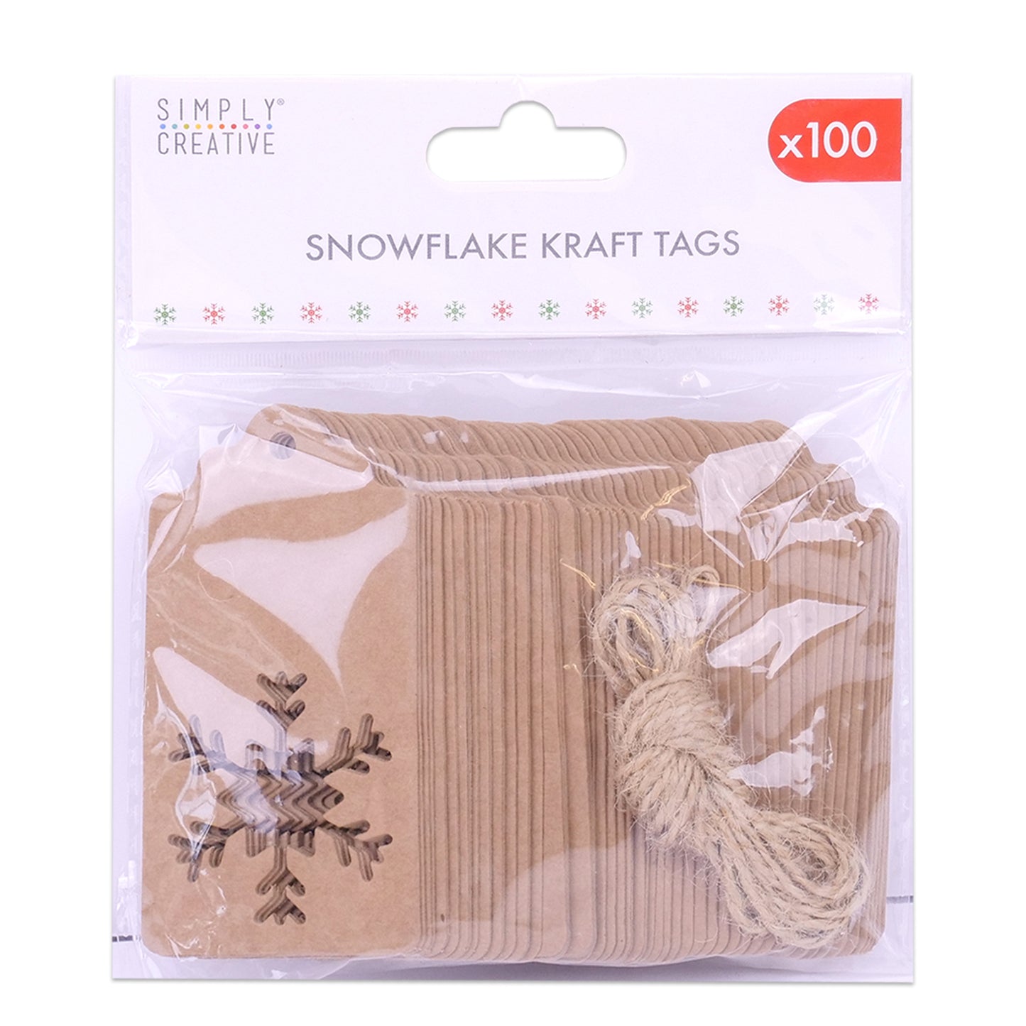 Simply Creative Basics Die Cut Kraft Tag