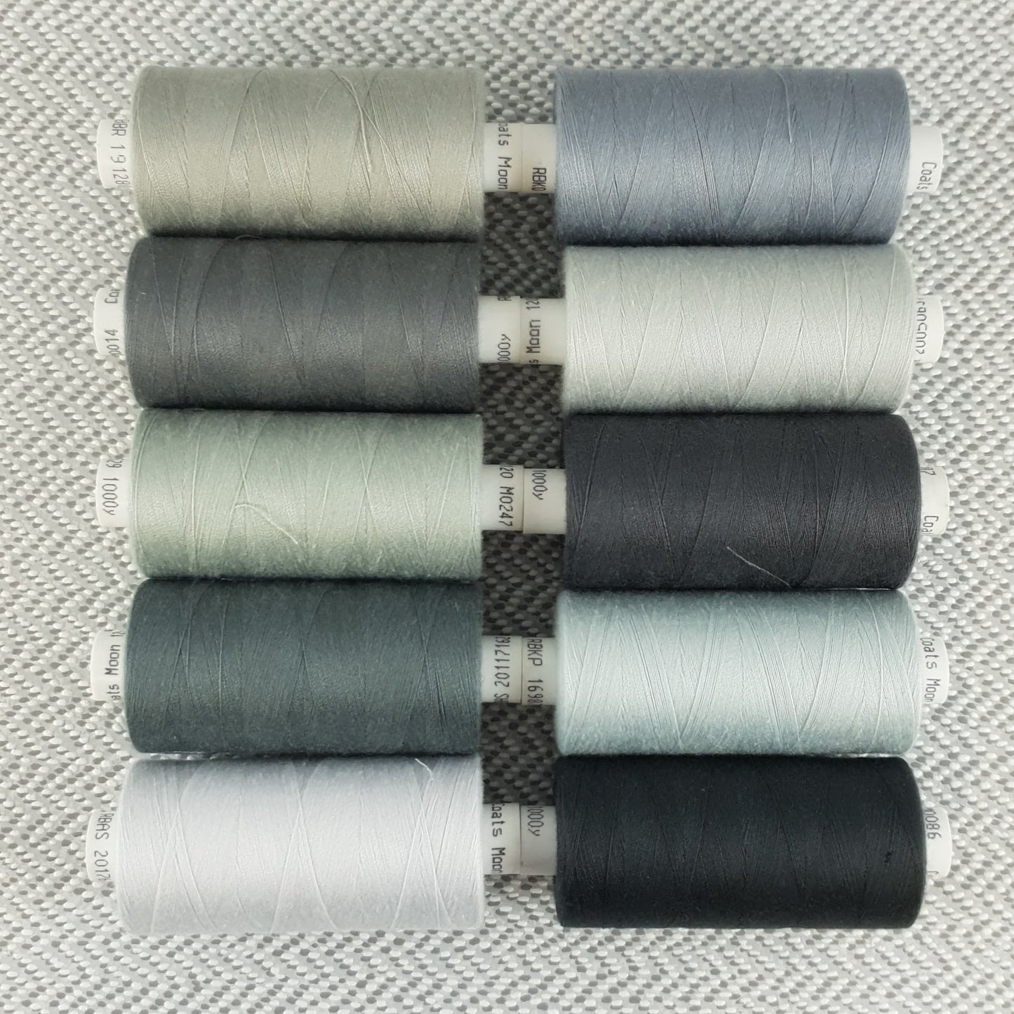 Moon Thread 1000y x 10 Assorted Greys