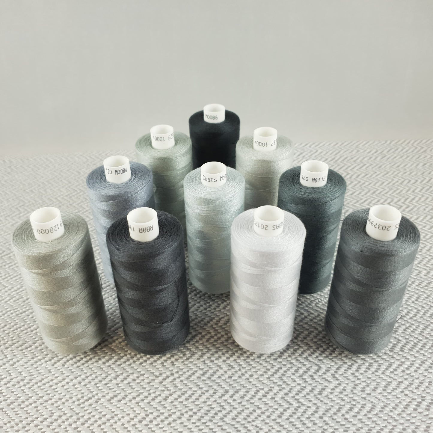 Moon Thread 1000y x 10 Assorted Greys