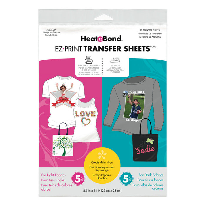 Thermoweb HeatnBond EZ Print Transfer Sheet Combo 10PK