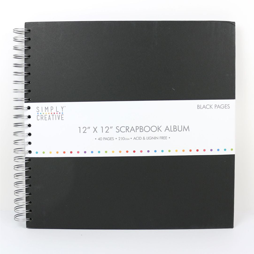 Simply Creative Album 12x12 - Plain Black