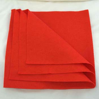 Felt 12" Square Red pack 10