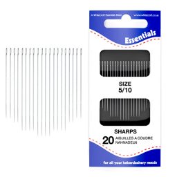 Essentials Hand Sewing Needles Sharps 5/10 box 10 sleeves