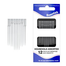 Essentials Hand Sewing Needles Household Assorted box 10 sleeves