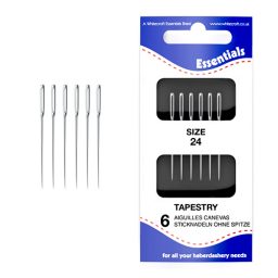 Essentials Hand Sewing Needles Tapestry 24 box 10 sleeves