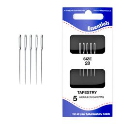 Essentials Hand Sewing Needles Tapestry 28 box 10 sleeves
