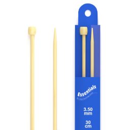 Whitecrofts Essentials Knitting Pins Bamboo 30cm 3.5mm