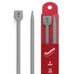 Whitecrofts Essentials Knitting Pins Plastic 35cm 8mm