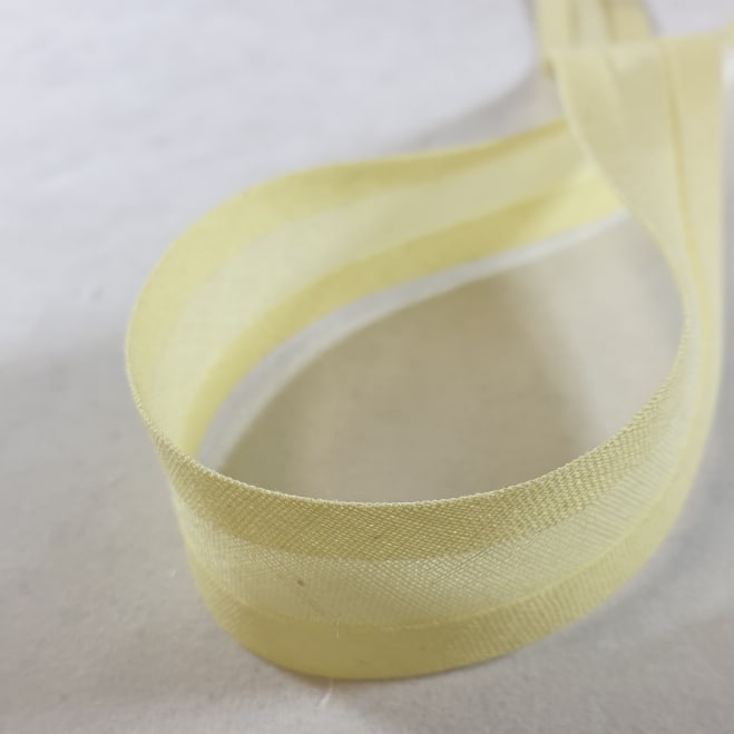 Cotton Bias Binding 25mm Lemon x 25 metre reel