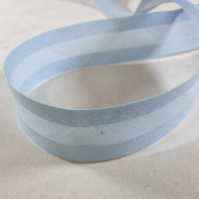 Cotton Bias Binding 25mm Light Blue x 25 metre reel