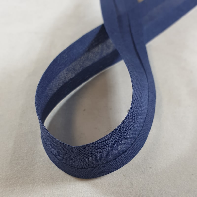 Cotton Bias Binding 12mm Navy x 25 metre reel