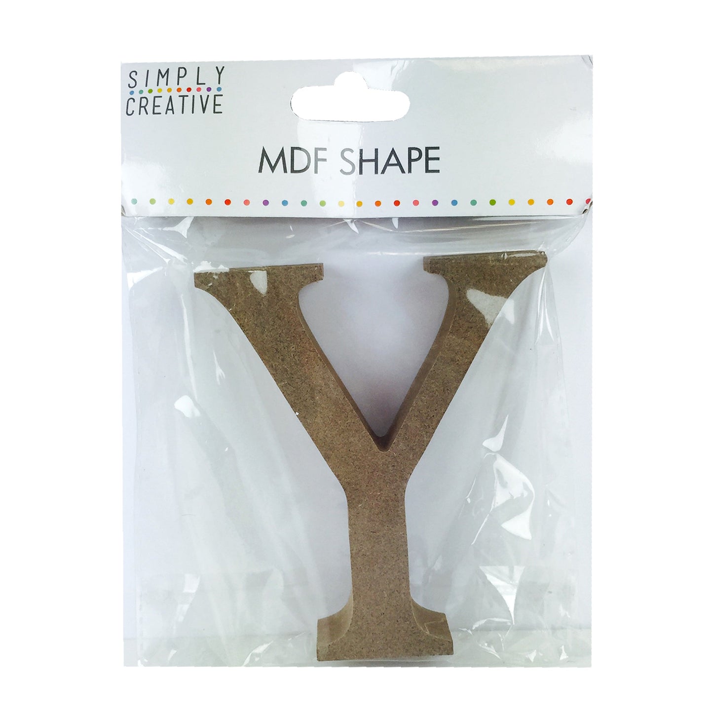 Simply Creative 12cm MDF Shape Y