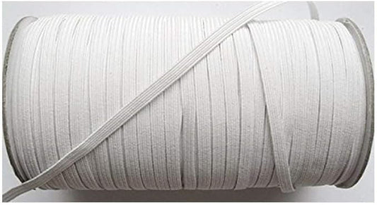 Elastic Braided 8 cord White 250 metre roll