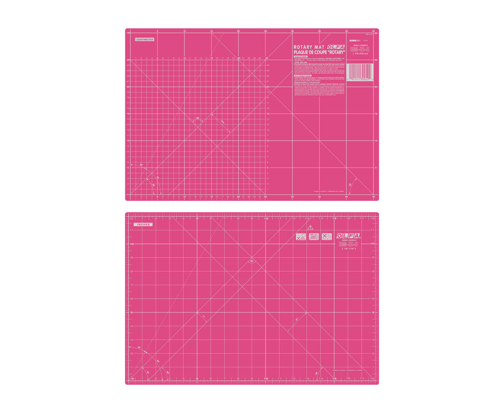 Olfa Self Healing Cutting Mat 18 x 12" (45x30cm) Pink RM-1C-C