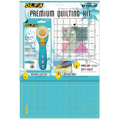 Olfa Premium Quilt Kit Aqua Blue RTY-2C/STQR
