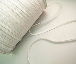 Elastic Braided 6 cord White 300 metre roll