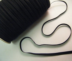 Elastic Braided 8 cord Black 250 metre roll