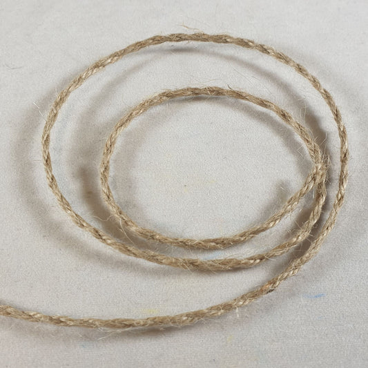 Hessian Rope 3mm Natural 20 metre reel