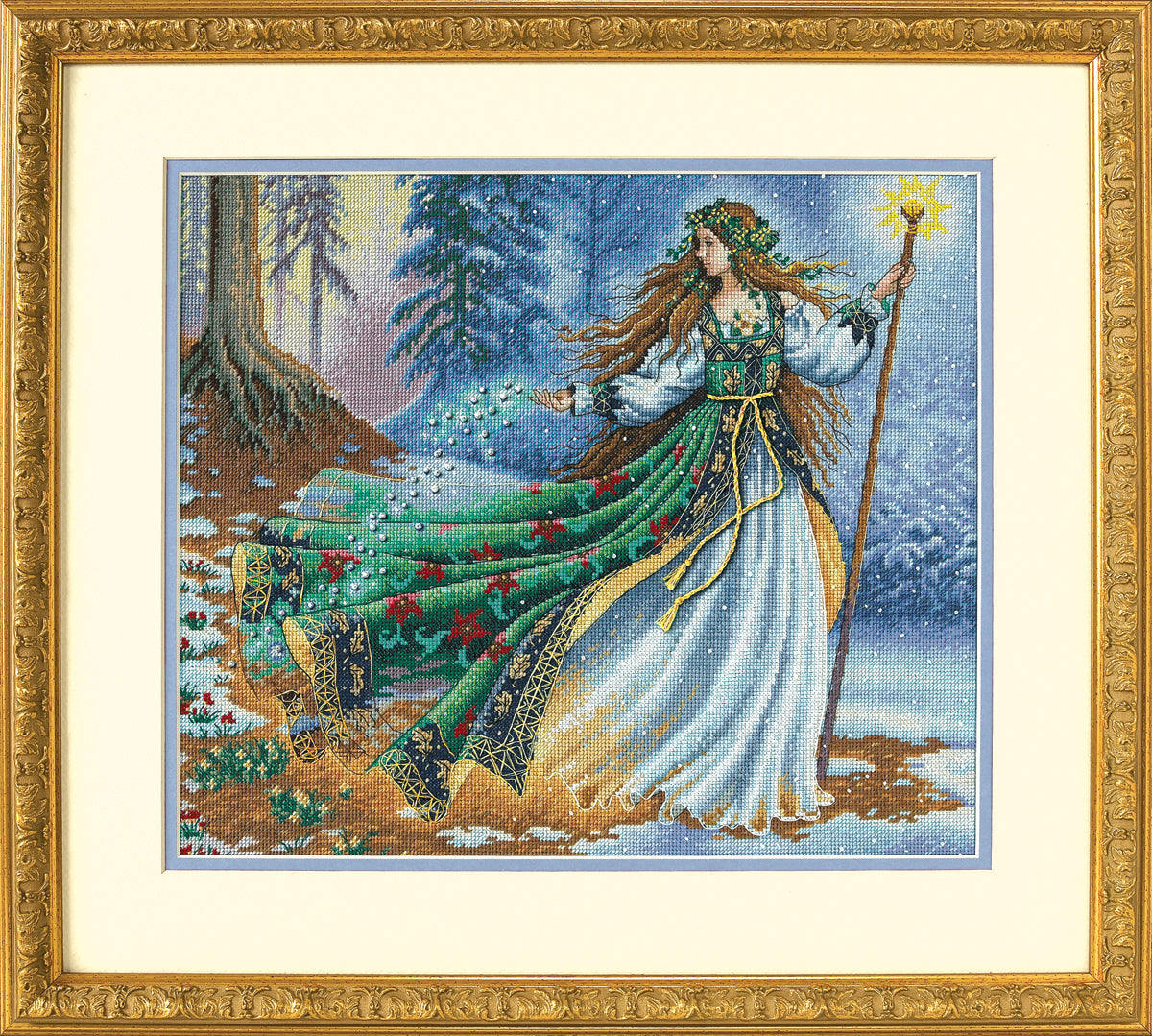 Dimensions Counted Gold Cross Stitch Kit Woodland Enchantress