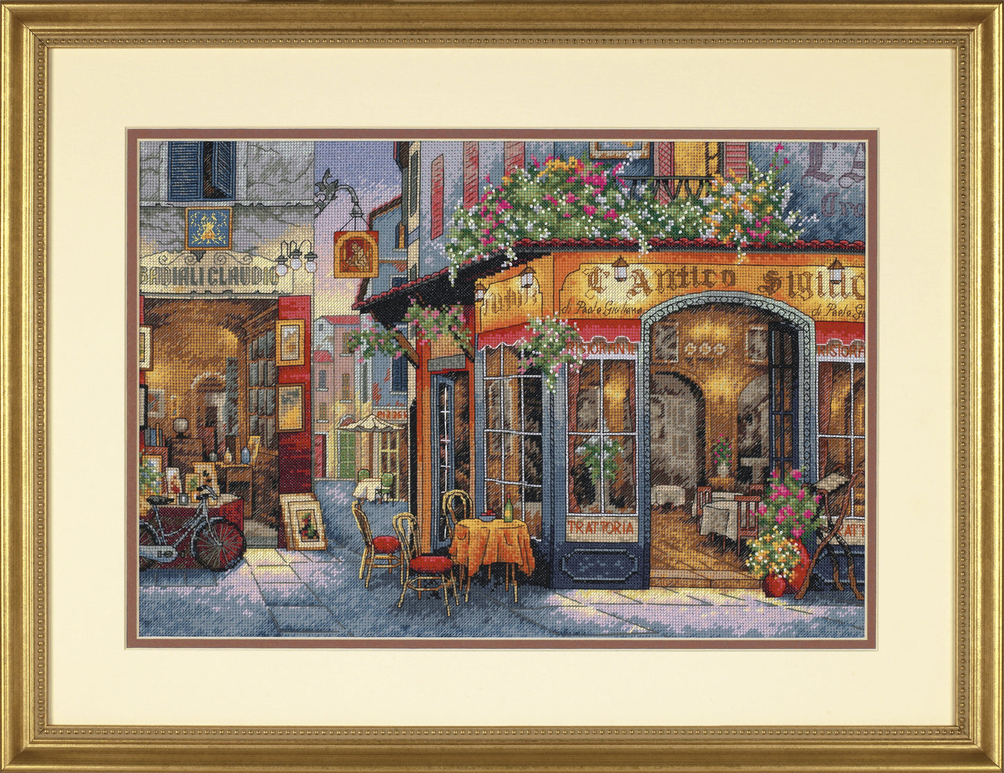 Dimensions Counted Gold Cross Stitch Kit European Bistro