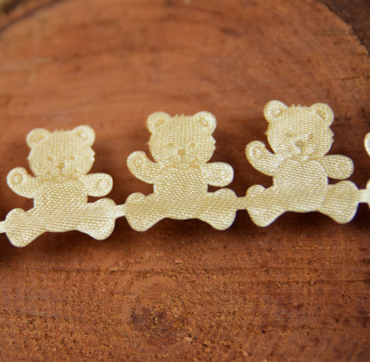 SATIN TEDDY BEIGE (25m card )