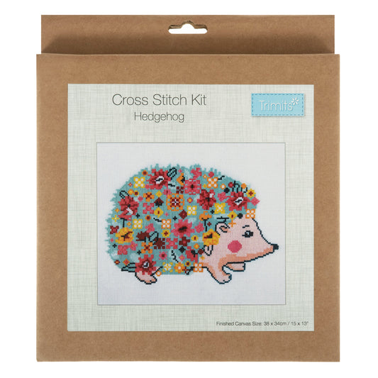 Trimits Counted Cross Stitch Kit Large Hedgehog
